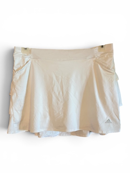 adidas Other - Adidas Girls XL White Golf Skort Tiered Ruffle Tennis Skirt Shorts Athletic